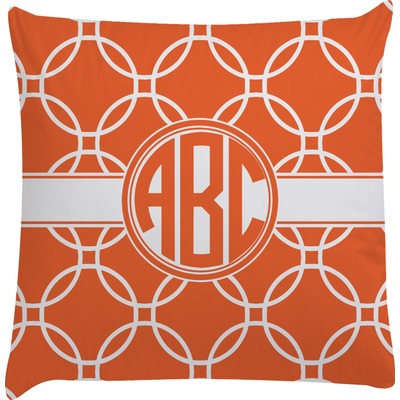 Linked Circles Decorative Pillow Case (Personalized)