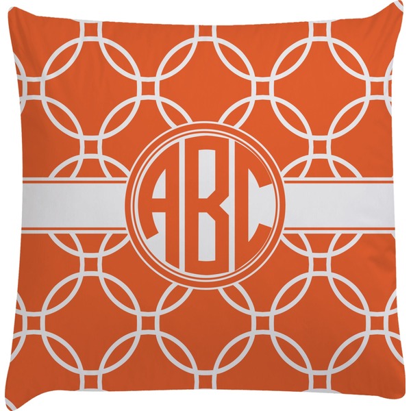Custom Linked Circles Decorative Pillow Case (Personalized)