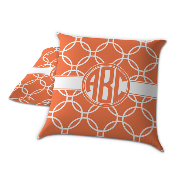 Linked Circles Decorative Pillow Case - TWO