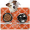 Linked Circles Dog Food Mat - Medium LIFESTYLE