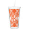 Linked Circles Double Wall Tumbler with Straw (Personalized)