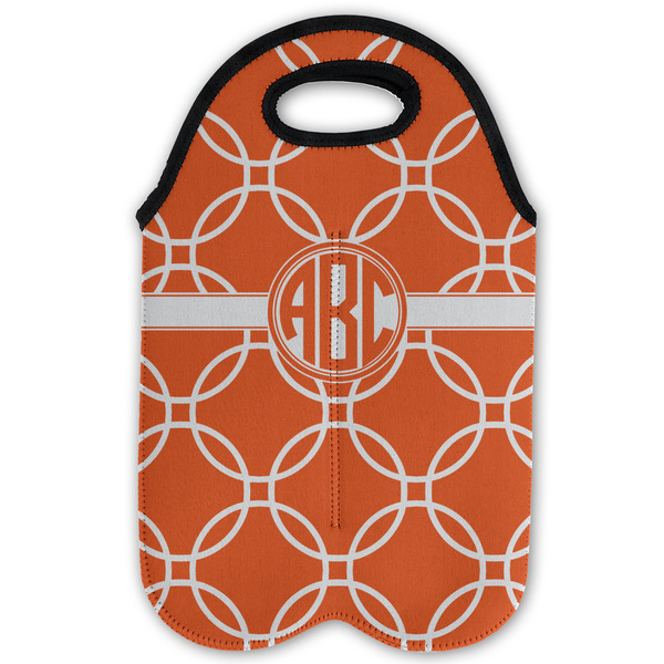 Linked Circles Double Wine Tote - Flat (new)