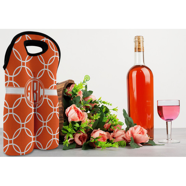 Linked Circles Double Wine Tote - LIFESTYLE (new)