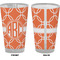 Linked Circles Pint Glass - Full Color - Front & Back Views