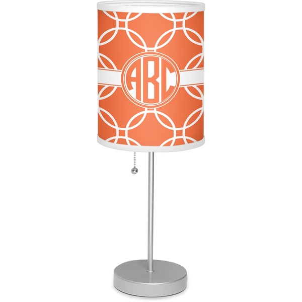 Custom Linked Circles 7" Drum Lamp with Shade (Personalized)