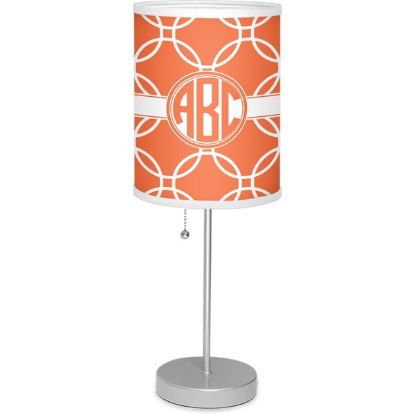 Custom Linked Circles Lamp with Drum Shade (Personalized)