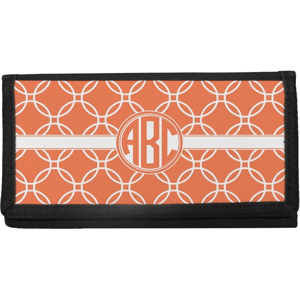 Custom Linked Circles Canvas Checkbook Cover (Personalized)