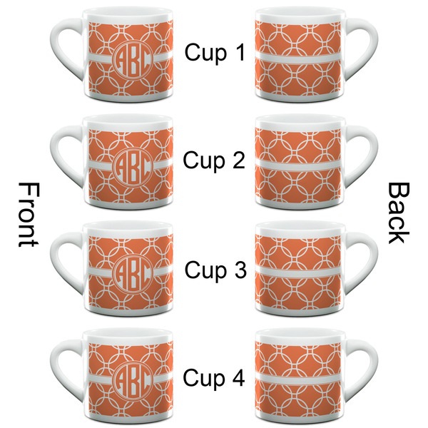 Linked Circles Espresso Cup - 6oz (Double Shot Set of 4) APPROVAL