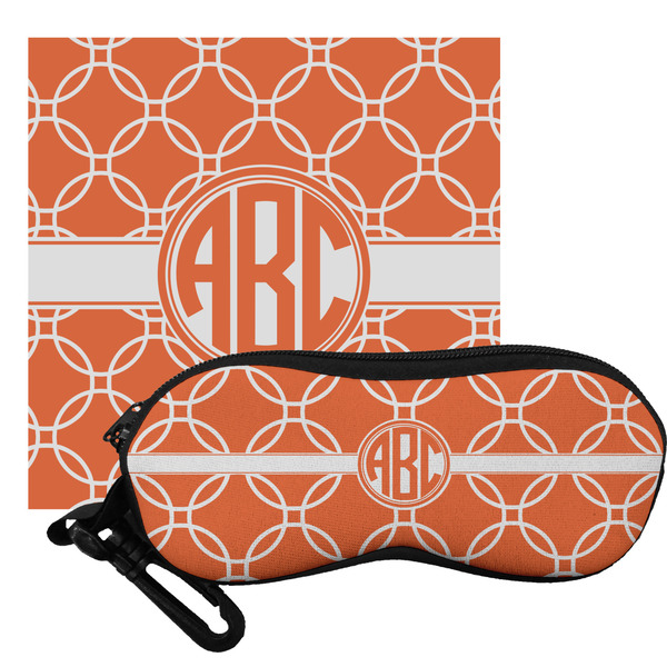 Custom Linked Circles Eyeglass Case & Cloth (Personalized)