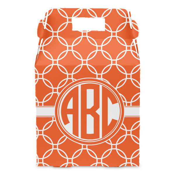 Linked Circles Gable Favor Box - Front