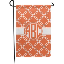Linked Circles Small Garden Flag - Double Sided w/ Monograms
