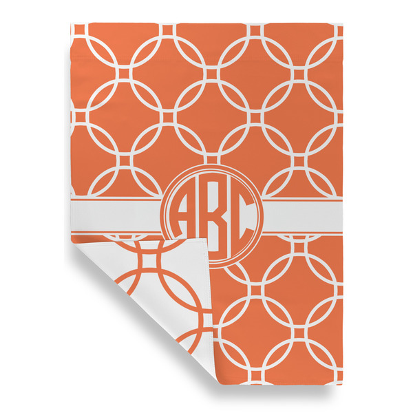 Linked Circles Garden Flags - Large - Double Sided - FRONT FOLDED