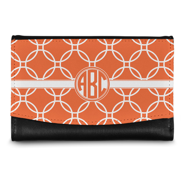 Custom Linked Circles Genuine Leather Women's Wallet - Small (Personalized)