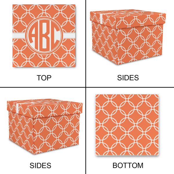 Linked Circles Gift Boxes with Lid - Canvas Wrapped - Medium - Approval