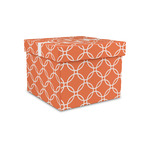 Linked Circles Gift Box with Lid - Canvas Wrapped - Small (Personalized)