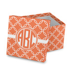 Linked Circles Gift Box with Lid - Canvas Wrapped (Personalized)