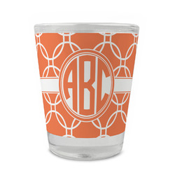 Linked Circles Glass Shot Glass - 1.5 oz - Set of 4 (Personalized)