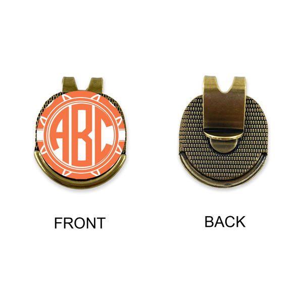 Linked Circles Golf Ball Hat Clip Marker - Apvl - GOLD