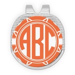 Linked Circles Golf Ball Marker - Hat Clip - Silver