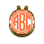 Linked Circles Golf Ball Marker - Hat Clip - Gold