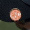 Linked Circles Golf Ball Marker Hat Clip - Gold - On Hat