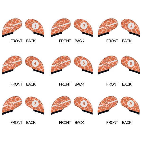 Linked Circles Golf Club Covers - APPROVAL (set of 9)