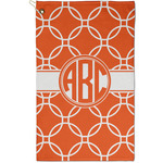 Linked Circles Golf Towel - Poly-Cotton Blend - Small w/ Monograms