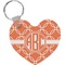 Linked Circles Heart Keychain (Personalized)