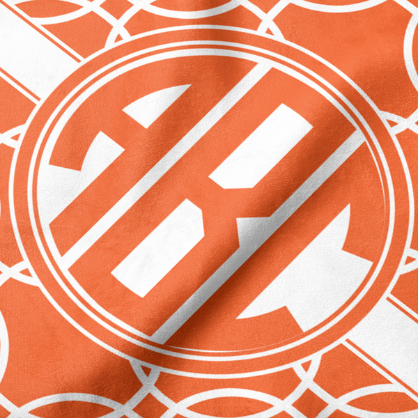 Linked Circles Hooded Baby Towel- Detail Close Up