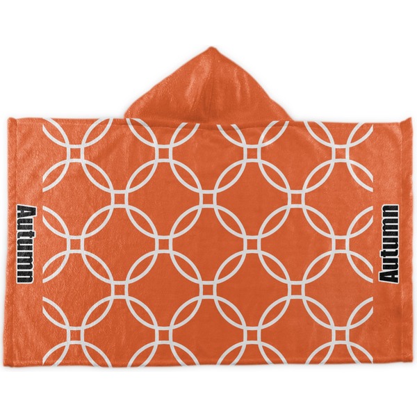 Custom Linked Circles Kids Hooded Towel (Personalized)