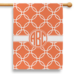 Linked Circles 28" House Flag - Single Sided (Personalized)