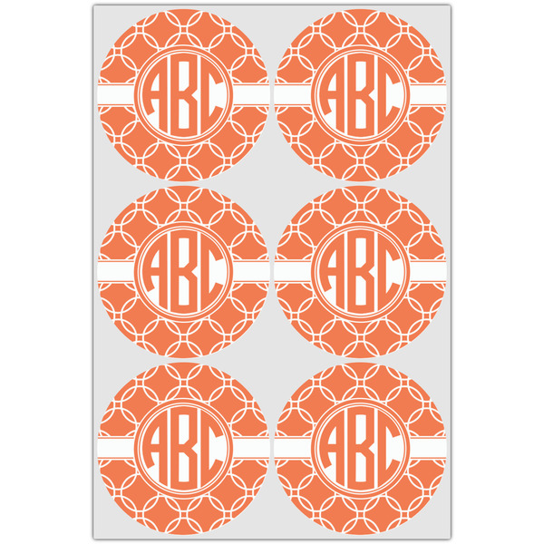 Linked Circles Icing Circle - Large - Set of 6