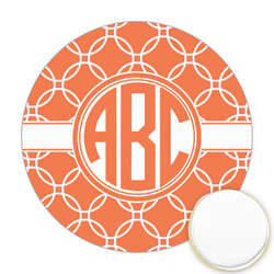 Linked Circles Printed Cookie Topper - Round (Personalized)