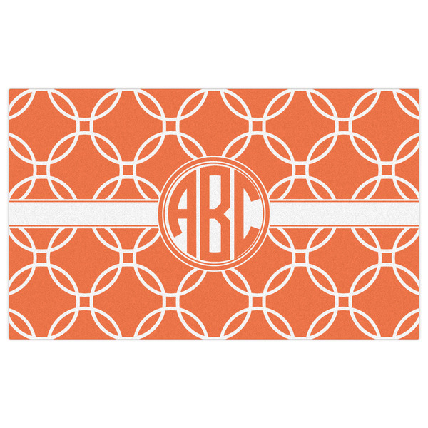 Linked Circles Indoor / Outdoor Rug - 3'x5' - Front Flat