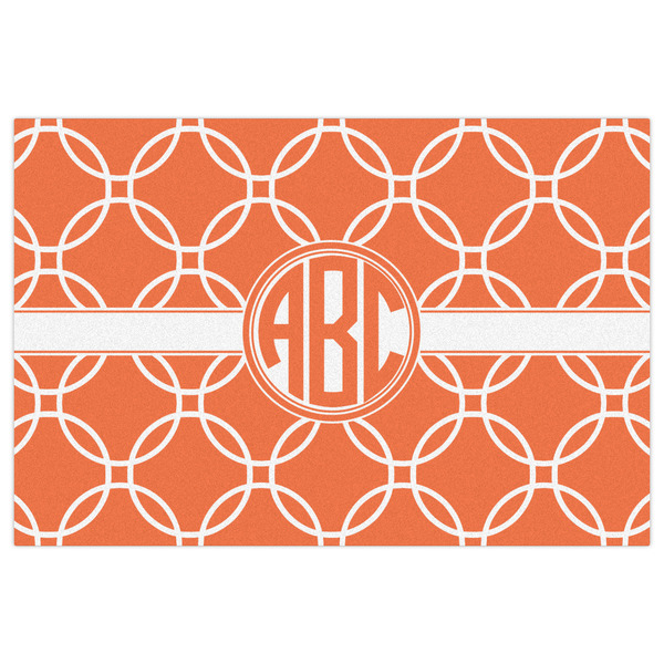 Linked Circles Indoor / Outdoor Rug - 4'x6' - Front Flat