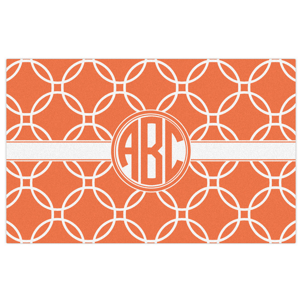 Linked Circles Indoor / Outdoor Rug - 5'x8' - Front Flat