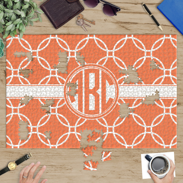 Linked Circles Jigsaw Puzzle 1014 Piece - In Context