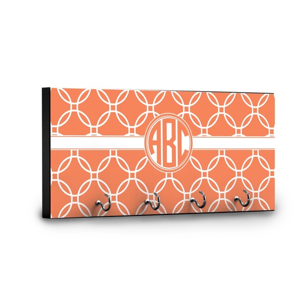 Linked Circles Key Hanger - Front View with Hooks