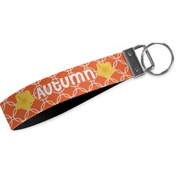 Linked Circles Webbing Keychain Fob - Large (Personalized)