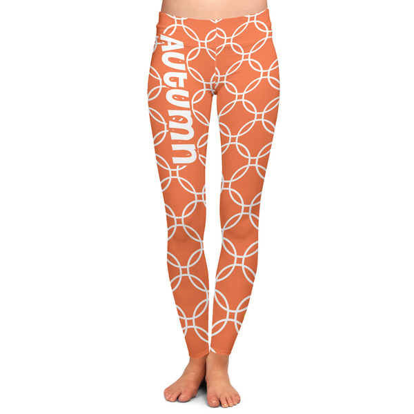Custom Linked Circles Ladies Leggings - 2X-Large (Personalized)