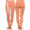 Linked Circles Ladies Leggings - Front and Back