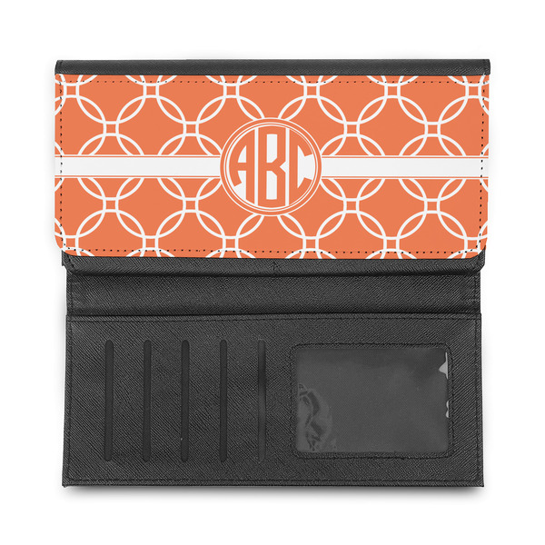 Linked Circles Ladies Wallet - Half Way Open