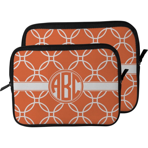 Linked Circles Laptop Sleeve (Size Comparison)