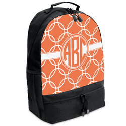 Linked Circles Backpacks - Black (Personalized)