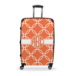 Linked Circles Suitcase - 28" Large - Checked w/ Monogram