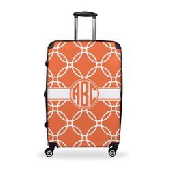 Linked Circles Suitcase - 28" Large - Checked w/ Monogram