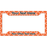 Linked Circles License Plate Frame (Personalized)