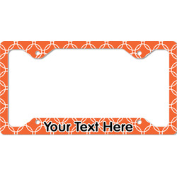 Linked Circles License Plate Frame - Style C (Personalized)