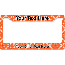 Linked Circles License Plate Frame - Style B (Personalized)