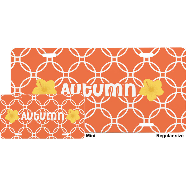 Linked Circles License Plate (Sizes)